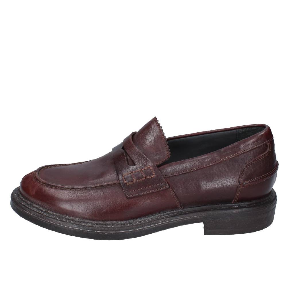 scarpe uomo MOMA mocassini marrone pelle 65305E EY516 Fino Al -60%
