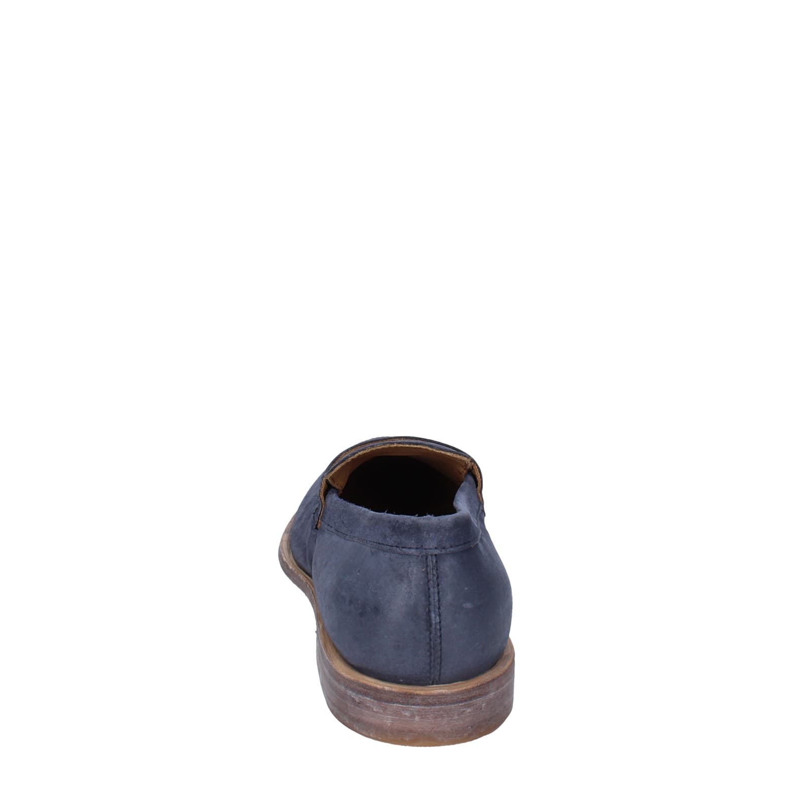 scarpe uomo MOMA mocassini blu camoscio 2E5449-OW EY425 Affare Del Giorno