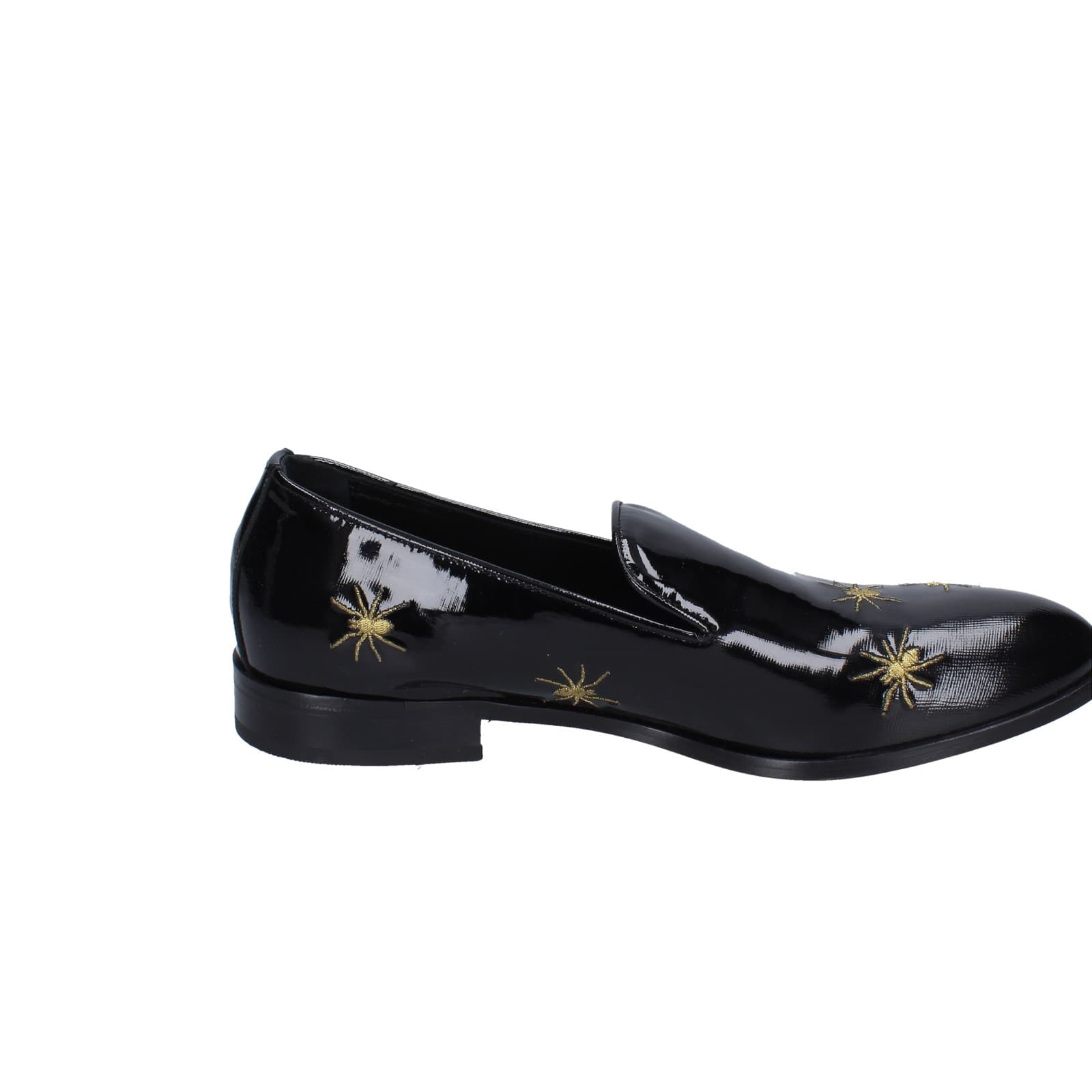 scarpe uomo EVEET mocassini nero vernice EZ169 Latest fashion