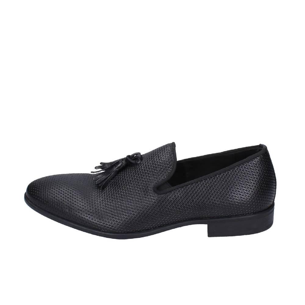 scarpe uomo EVEET mocassini nero pelle EZ224 Outlet