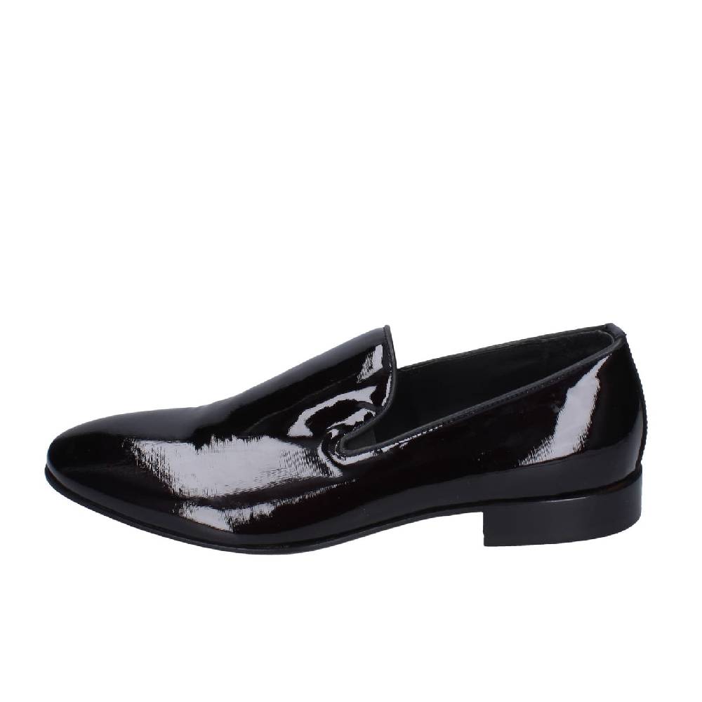scarpe uomo EVEET mocassini nero vernice EZ238 In Vendita