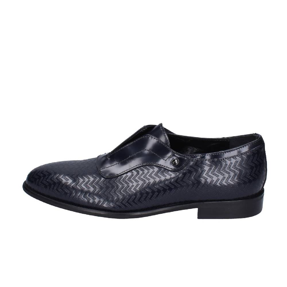 scarpe uomo EVEET mocassini blu pelle lucida EZ253 Lightning offer