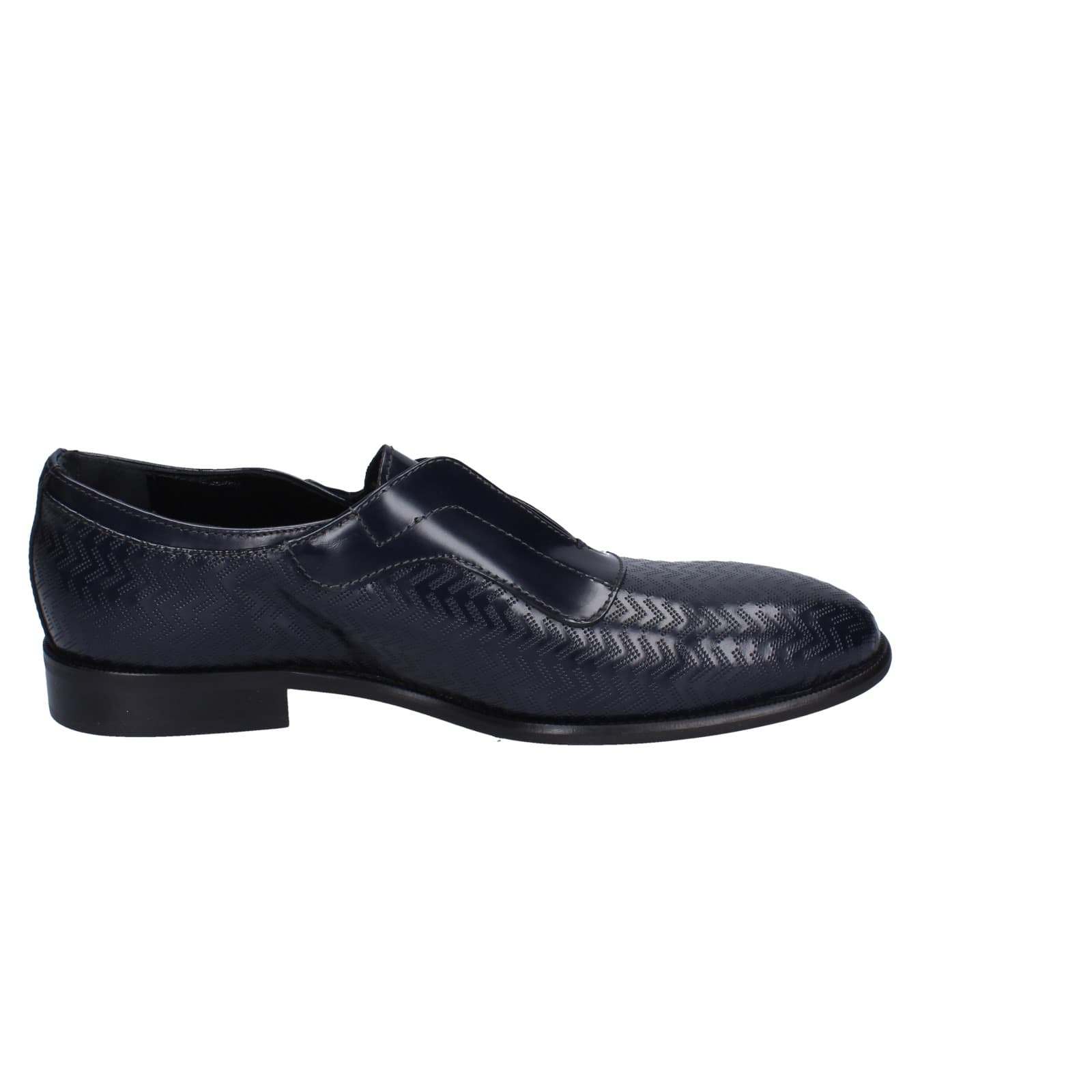 scarpe uomo EVEET mocassini blu pelle lucida EZ253 Lightning offer