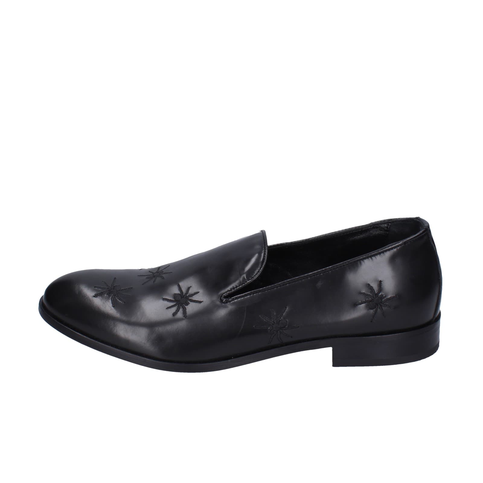 scarpe uomo EVEET mocassini nero pelle EZ231 Offerte