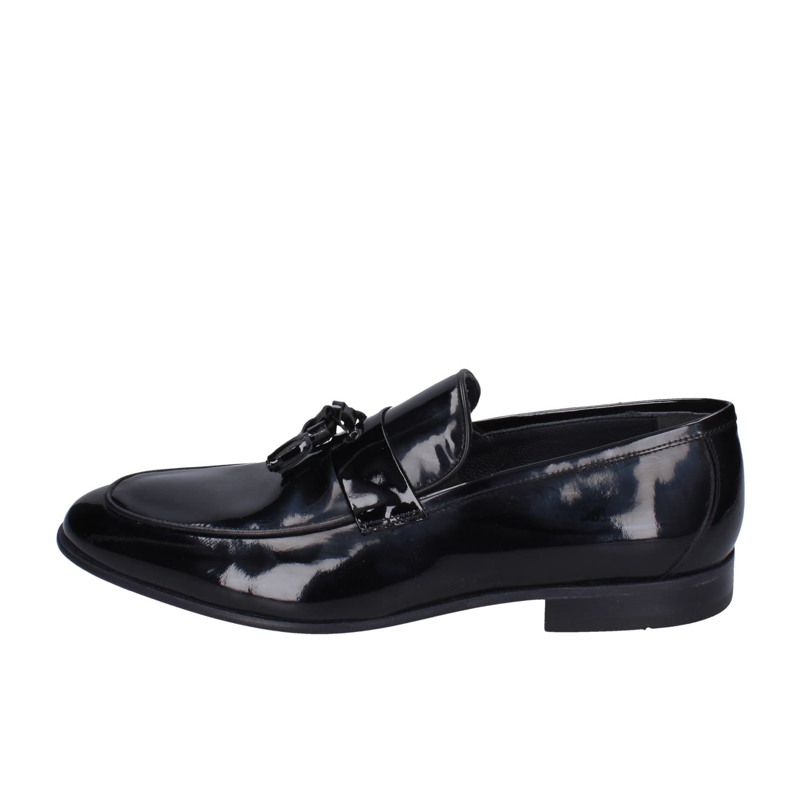 scarpe uomo EVEET mocassini nero vernice EZ91 Hotsell