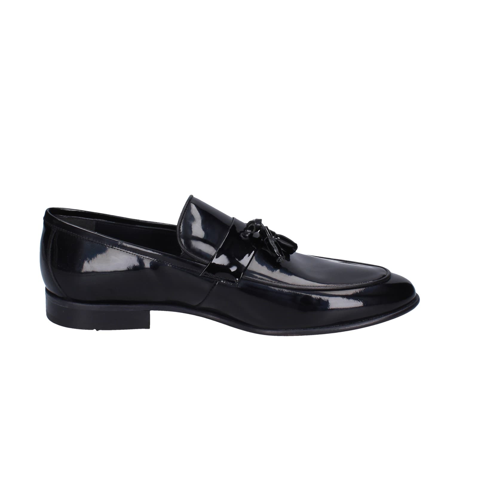 scarpe uomo EVEET mocassini nero vernice EZ91 Hotsell