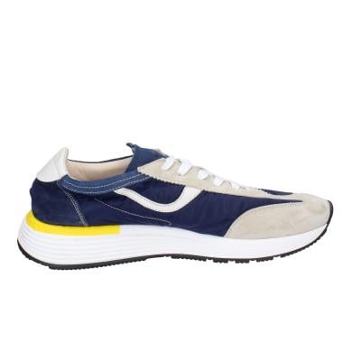 scarpe uomo MOMA classiche blu camoscio beige tela 4AS414-CRNC BC85 I Più Venduti