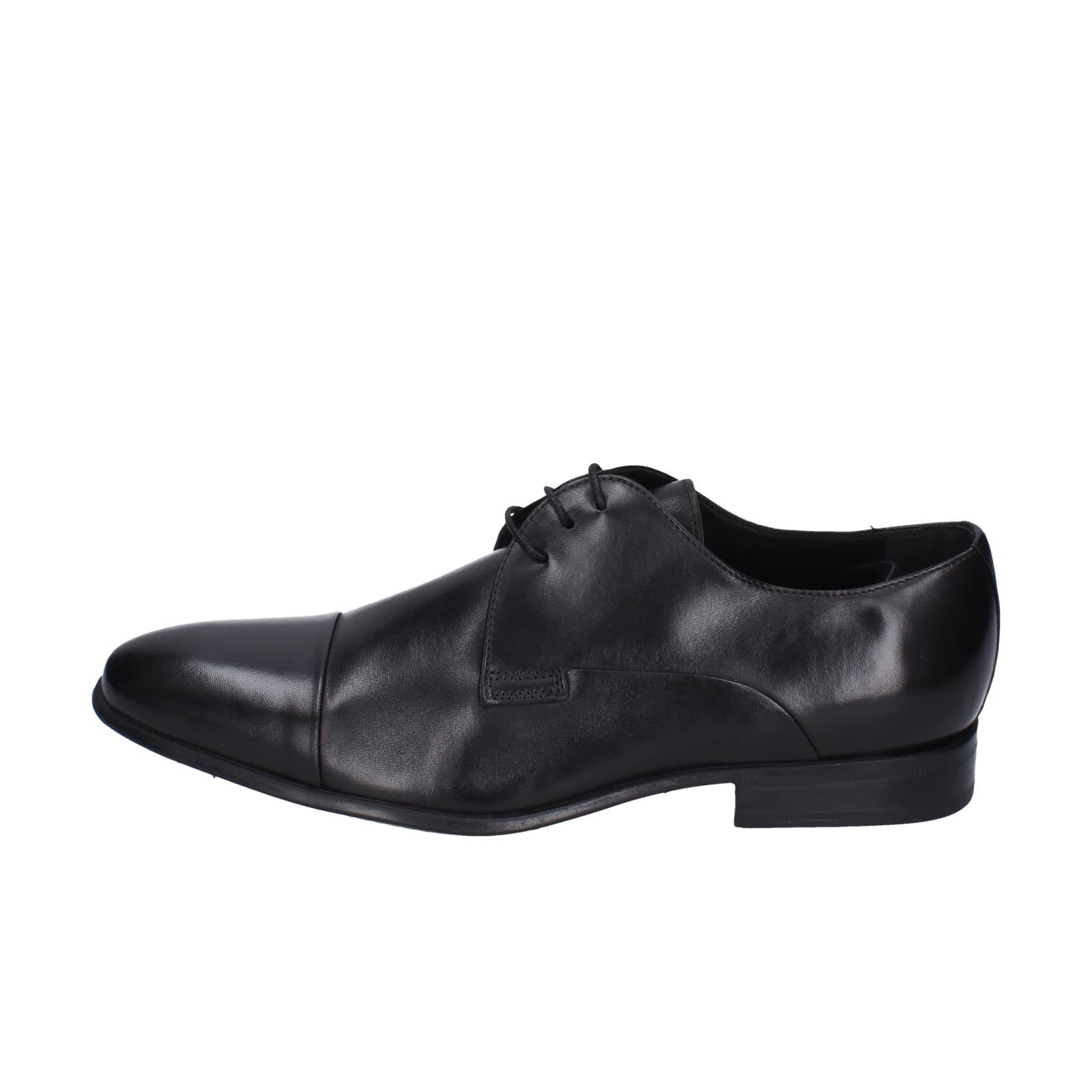 scarpe uomo STEFANO BRANCHINI classiche nero pelle EZ842 Nuova