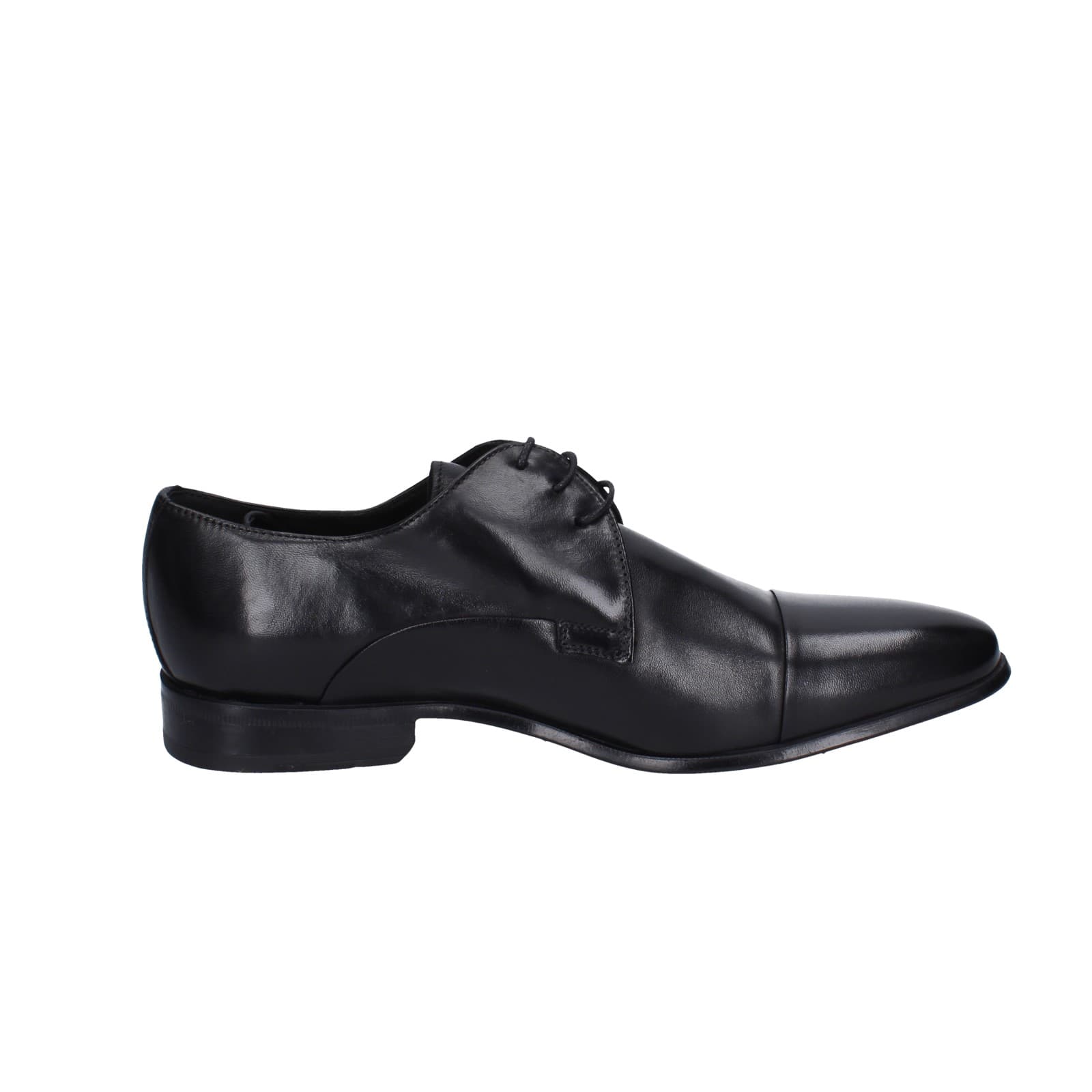 scarpe uomo STEFANO BRANCHINI classiche nero pelle EZ842 Nuova