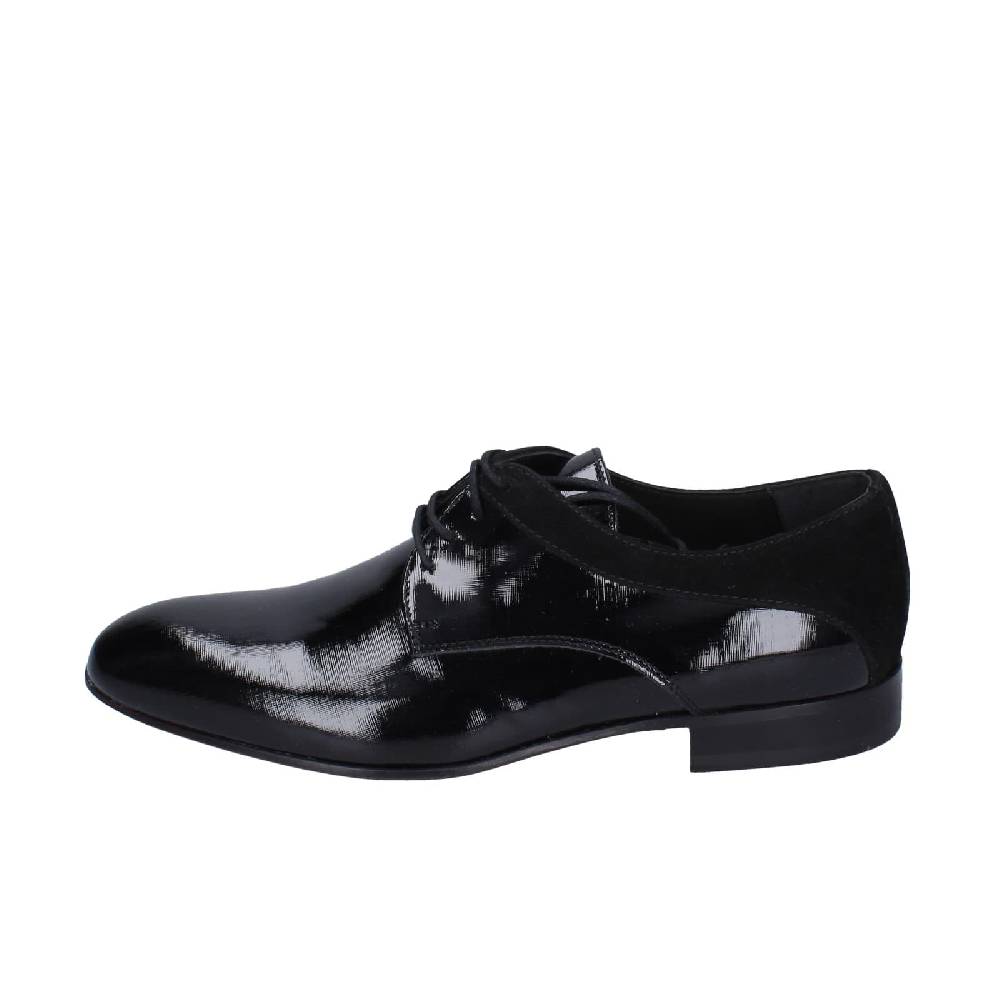 scarpe uomo EVEET classiche nero vernice velluto 15010 EZ120 2025