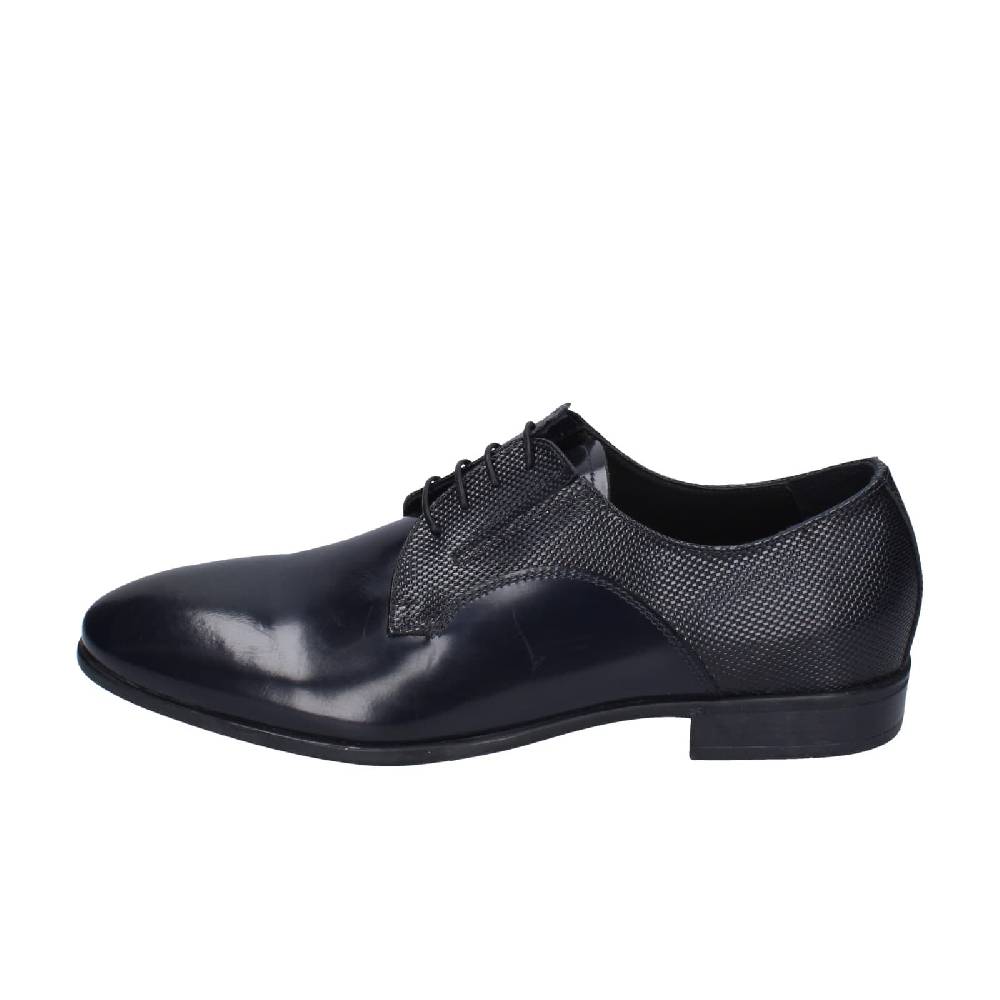 scarpe uomo EVEET classiche blu pelle lucida EZ97 Italia