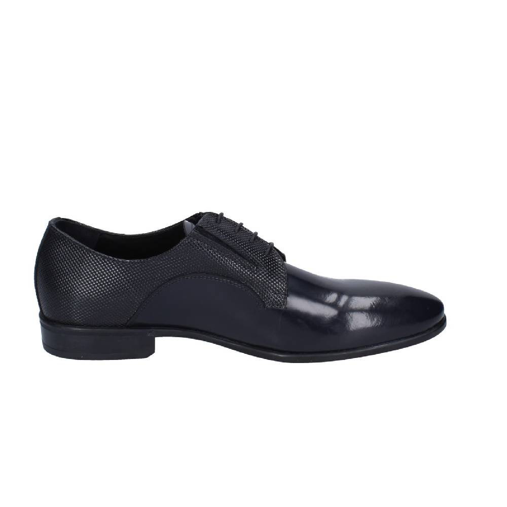 scarpe uomo EVEET classiche blu pelle lucida EZ97 Italia