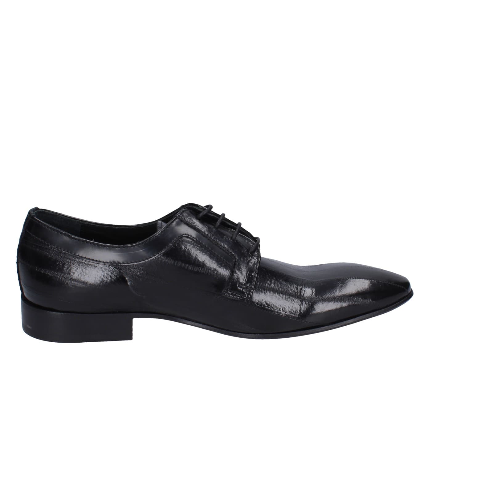scarpe uomo EVEET classiche nero vernice EZ107 2025