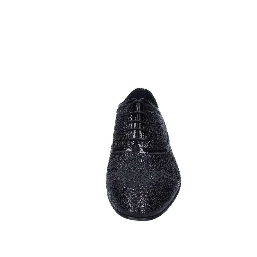 scarpe uomo EVEET classiche nero vernice EZ112 Qualità