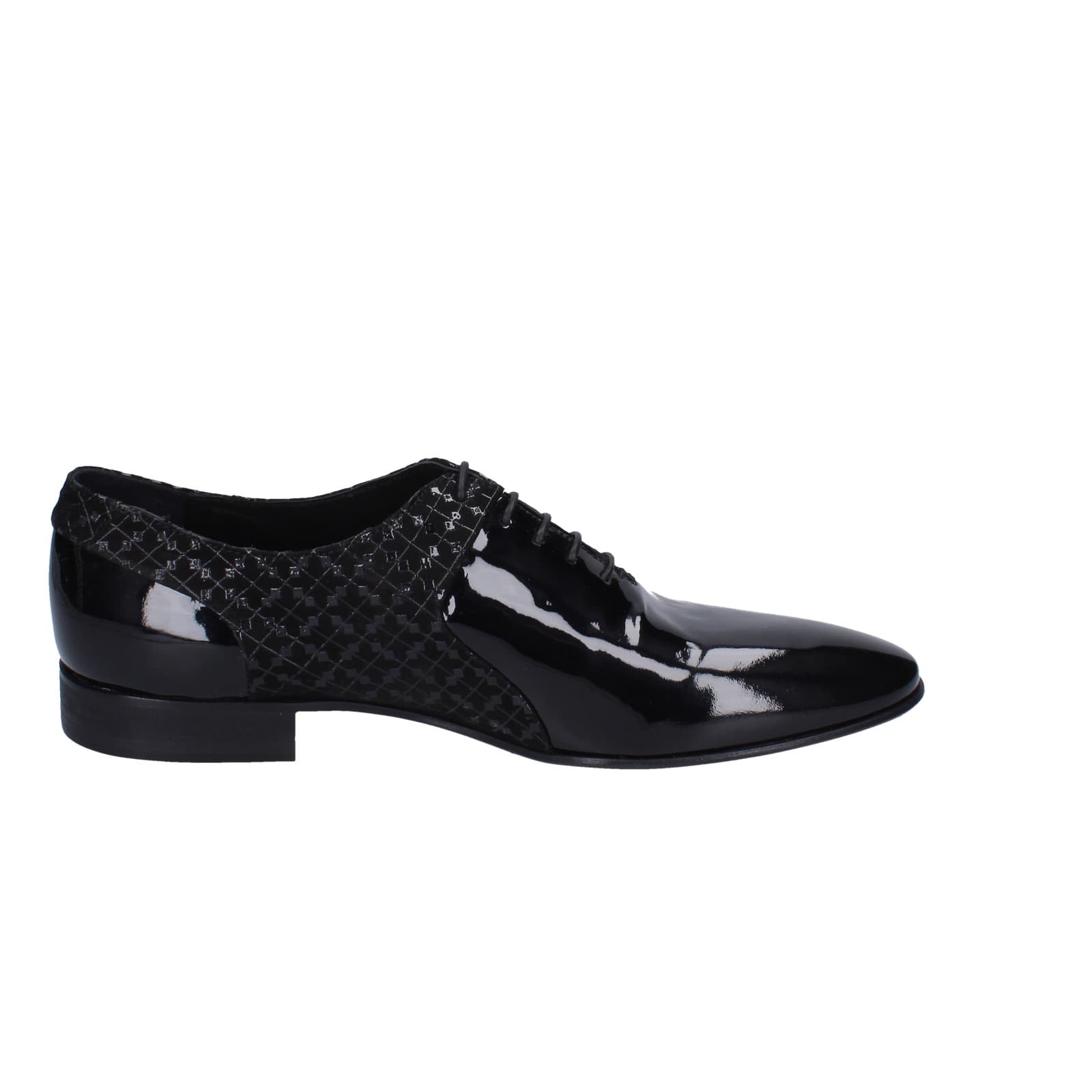 scarpe uomo EVEET classiche nero vernice EZ126 Vendita