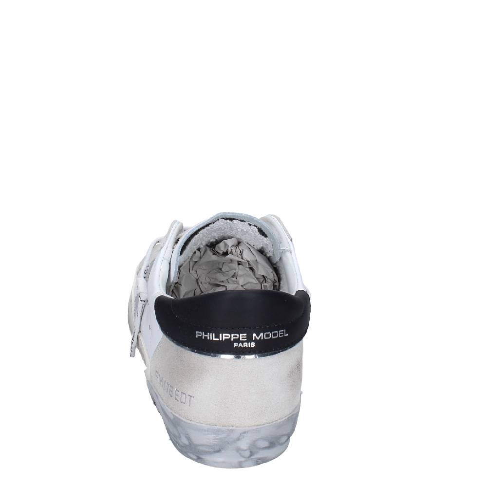 scarpe uomo PHILIPPE MODEL sneakers bianco pelle camoscio EX564 Promozione Limitata
