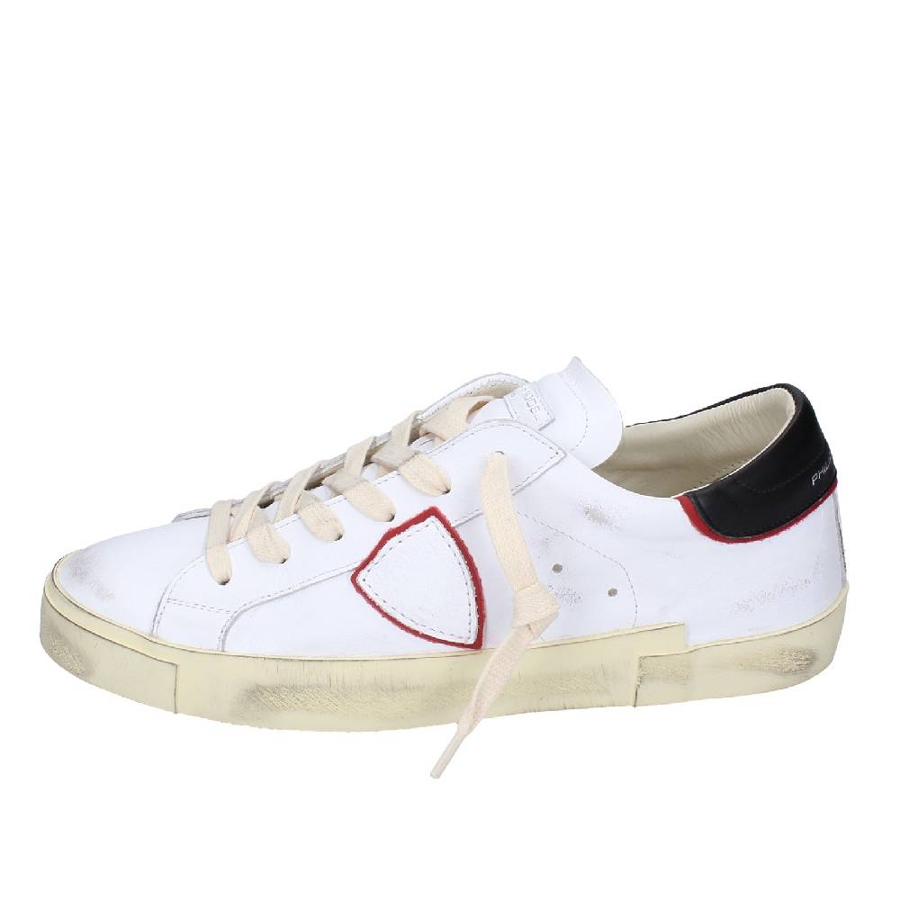 scarpe uomo PHILIPPE MODEL sneakers bianco pelle VINTAGE EX361 Affare Del Giorno