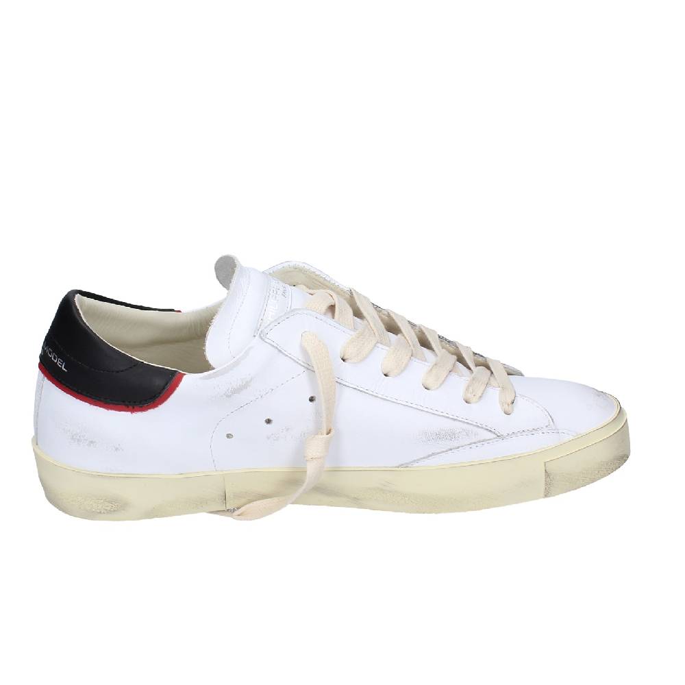 scarpe uomo PHILIPPE MODEL sneakers bianco pelle VINTAGE EX361 Affare Del Giorno