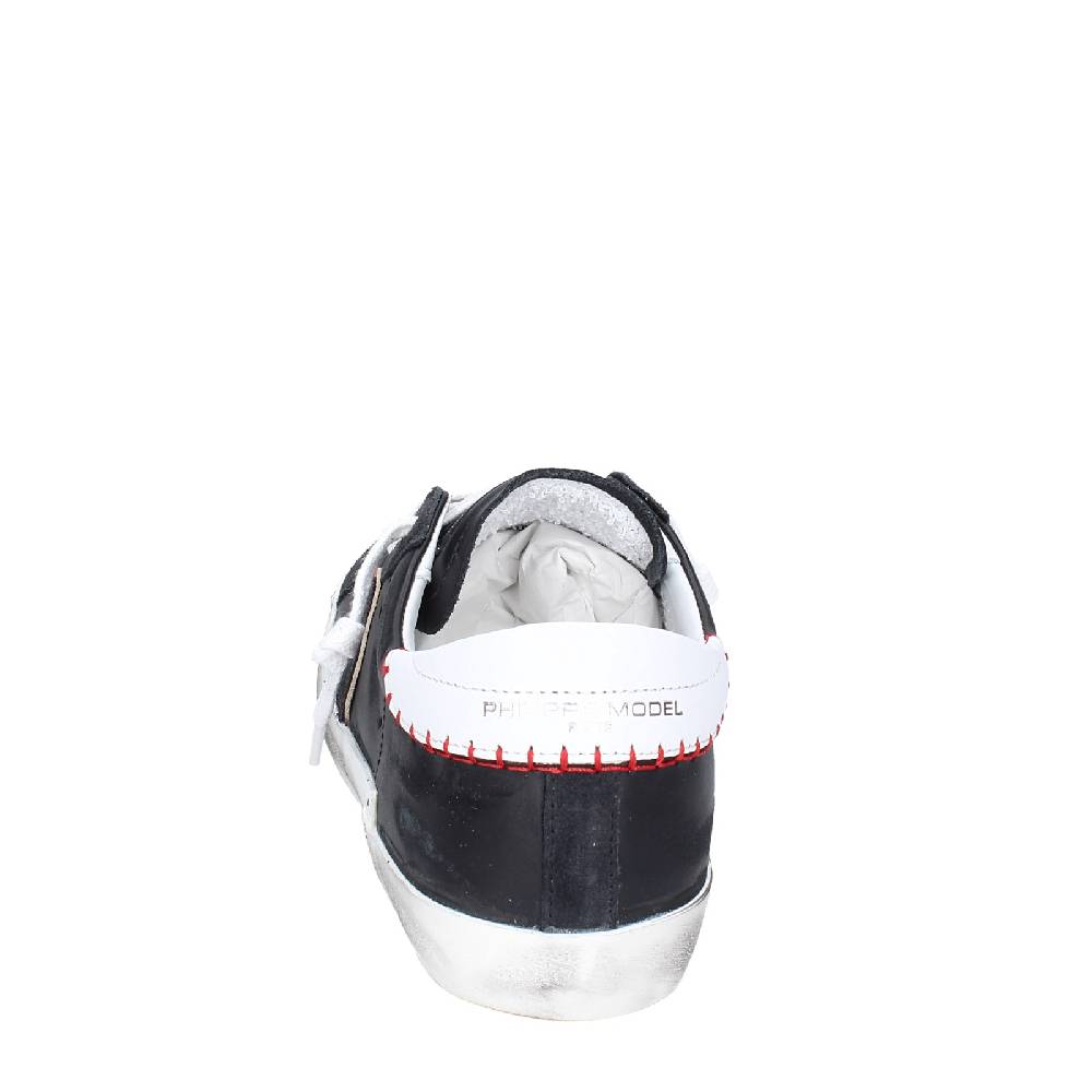 scarpe uomo PHILIPPE MODEL sneakers nero pelle VINTAGE EX338 Outlet