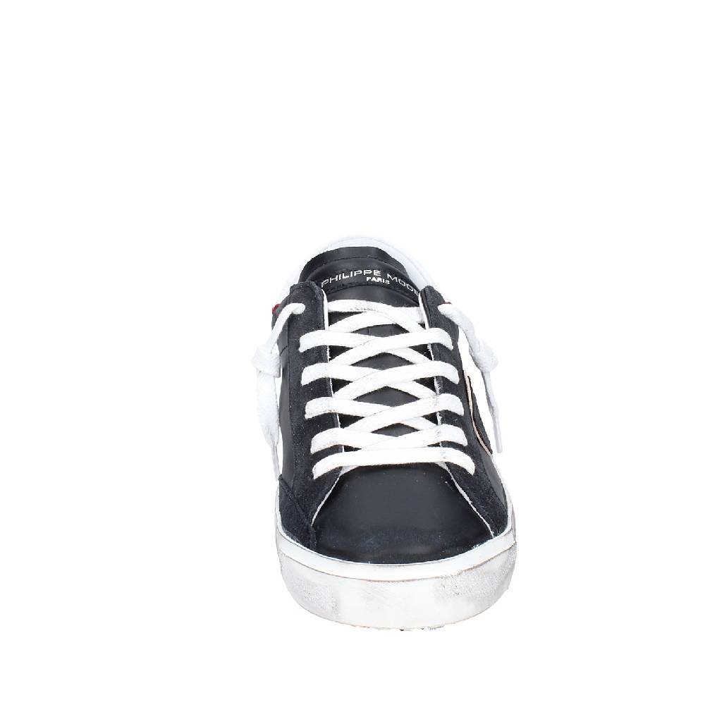 scarpe uomo PHILIPPE MODEL sneakers nero pelle VINTAGE EX338 Outlet