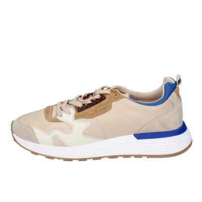 scarpe uomo MOMA sneakers beige pelle blu 4AS401-CRP BC260 Vendita Calda