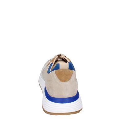 scarpe uomo MOMA sneakers beige pelle blu 4AS401-CRP BC260 Vendita Calda