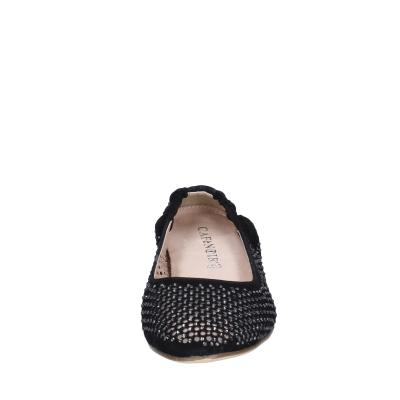 scarpe donna CAFè NOIR ballerine nero camoscio strass MEL501 BF398 Saldi Di Fabbrica