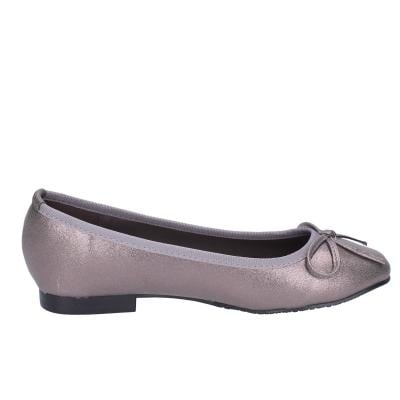 scarpe donna FRANCESCO MILANO ballerine grigio pelle sintetica BH55 In Saldo