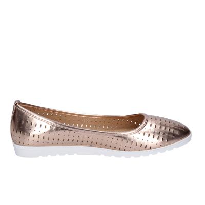 scarpe donna LANCETTI ballerine bronzo pelle sintetica BP565 Nuova
