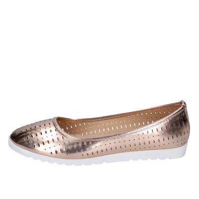 scarpe donna LANCETTI ballerine bronzo pelle sintetica BP565 Nuova