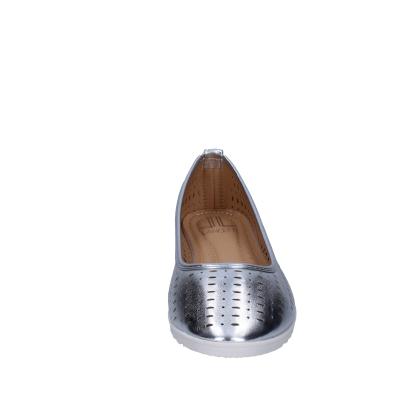 scarpe donna LANCETTI ballerine argento pelle sintetica BP564 Moda