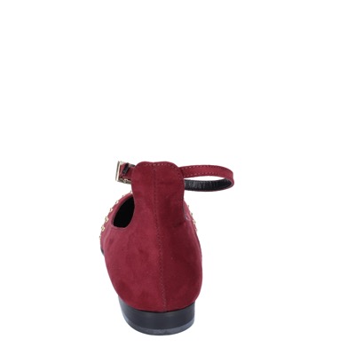 scarpe donna OLGA RUBINI ballerine bordeaux camoscio BS830 Negozi Online