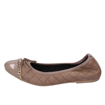 scarpe donna CROWN ballerine beige pelle BX639 Italy