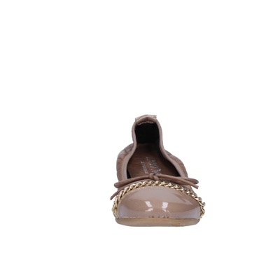 scarpe donna CROWN ballerine beige pelle BX639 Italy