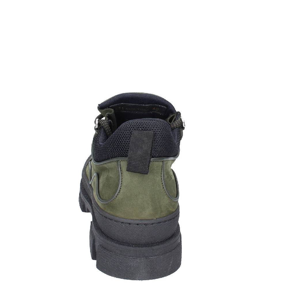 scarpe uomo STOKTON stivaletti verde pelle nabuk EY848 Soddisfazione Garantita