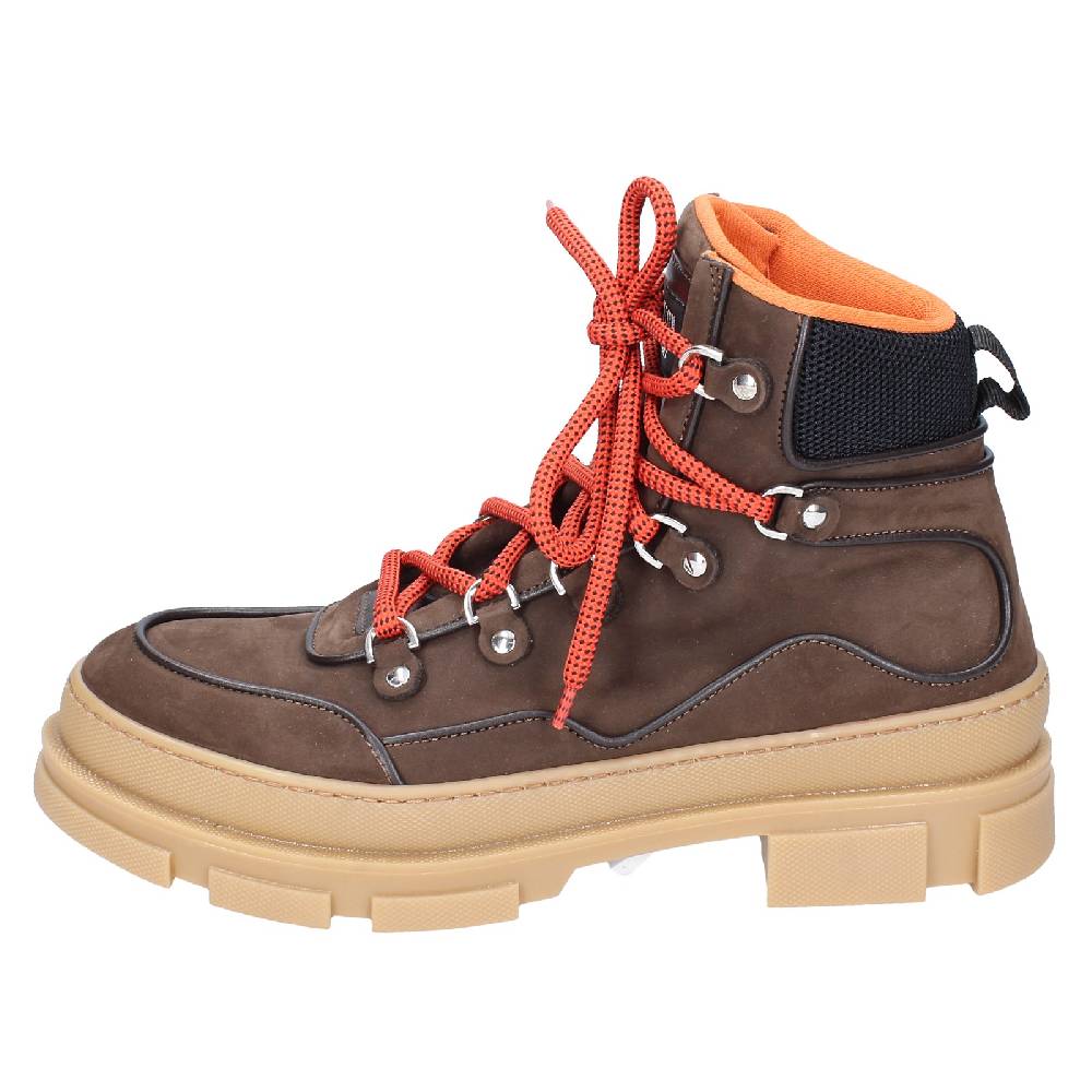scarpe uomo STOKTON stivaletti marrone pelle nabuk EY849 Qualità Garantita