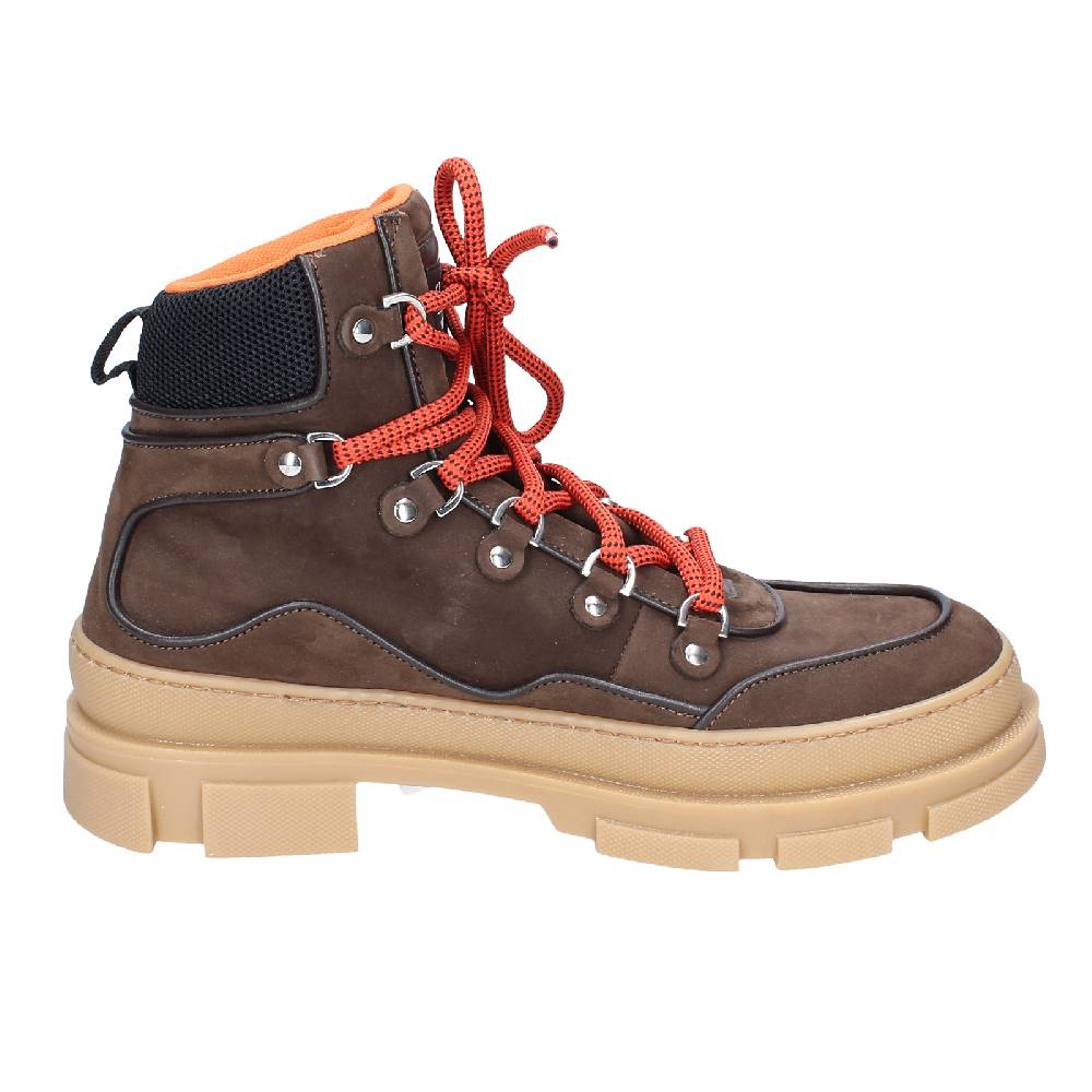 scarpe uomo STOKTON stivaletti marrone pelle nabuk EY849 Qualità Garantita