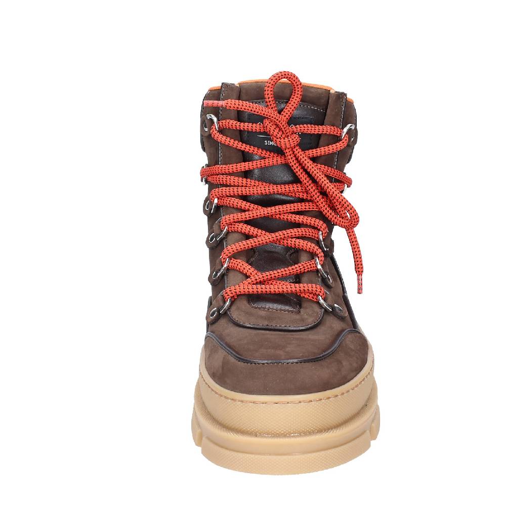 scarpe uomo STOKTON stivaletti marrone pelle nabuk EY849 Qualità Garantita