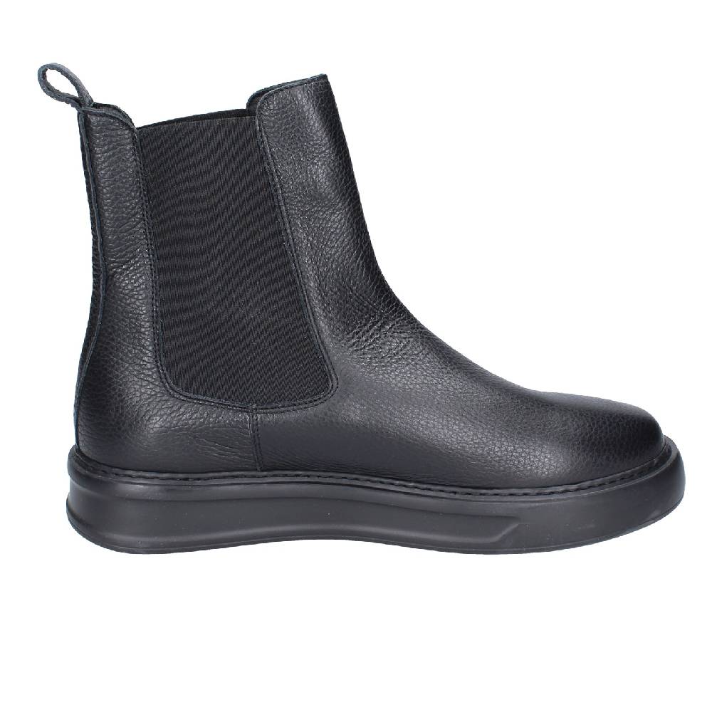 scarpe uomo STOKTON stivaletti nero pelle EX43 Convenienza
