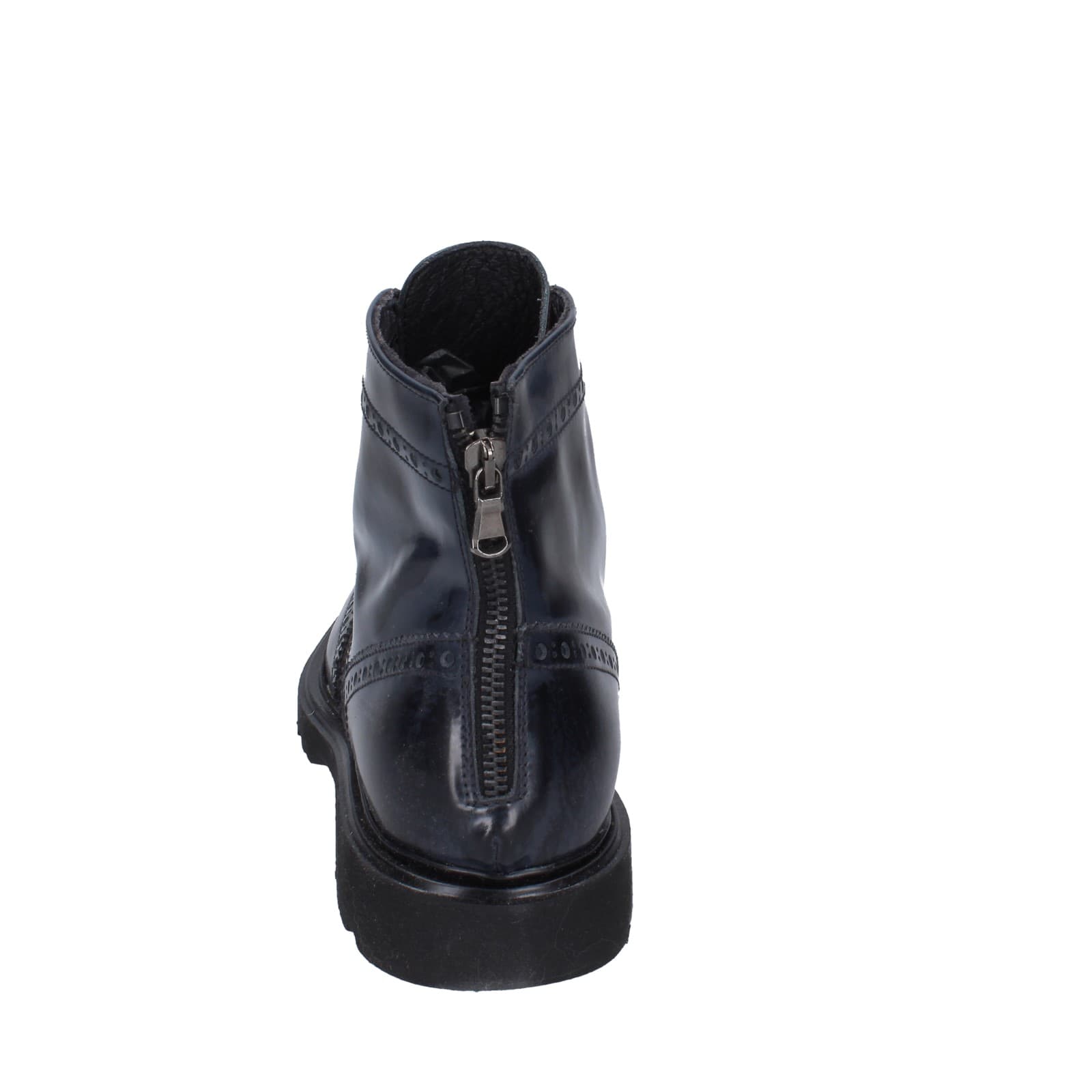 scarpe uomo EVEET stivaletti blu pelle sintetica bordeaux EZ141 Presa