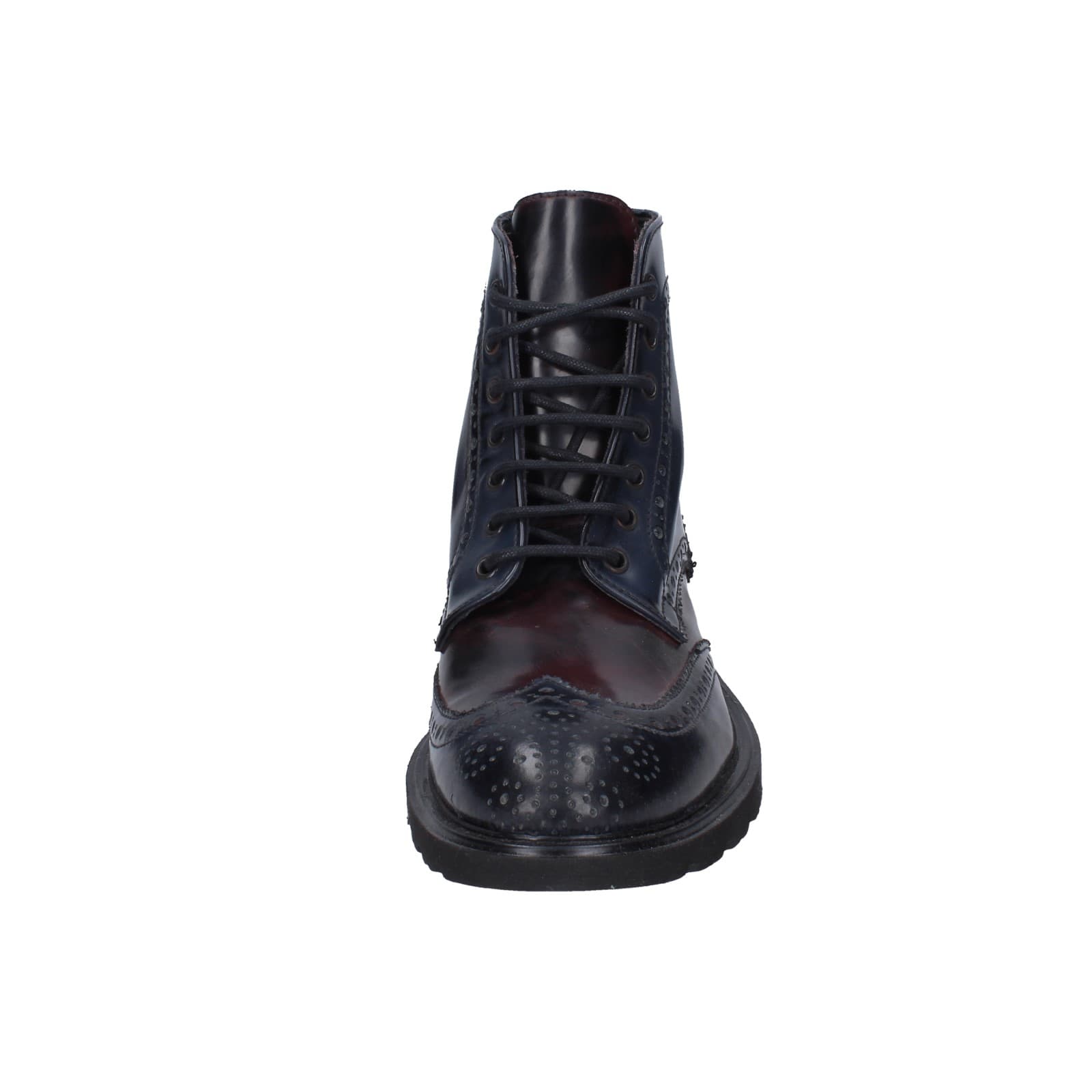 scarpe uomo EVEET stivaletti blu pelle sintetica bordeaux EZ141 Presa