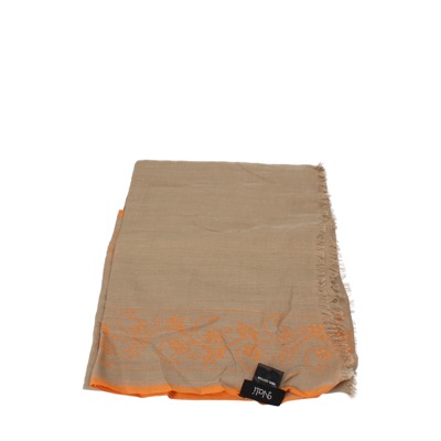 pareo donna NALI' beige cotone arancione AF444 Nuova