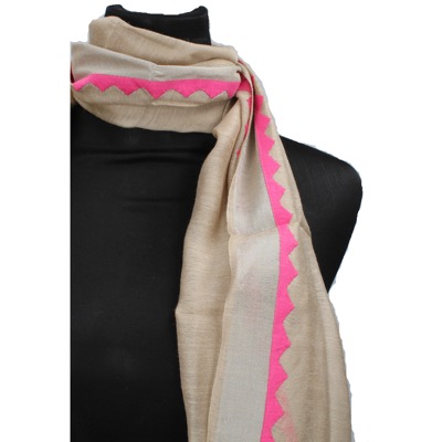 pareo donna NALI' beige seta rosa AF446 In Vendita