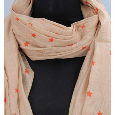 pareo donna NALI' beige cotone arancione AF422 Flash Sale