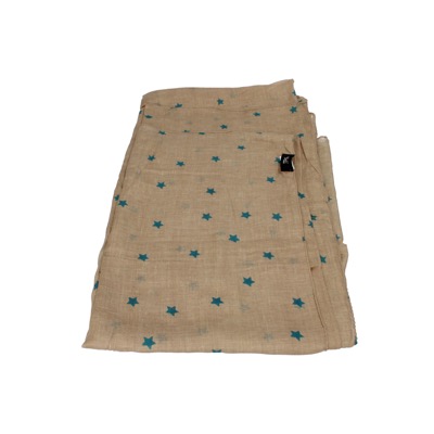 pareo donna NALI' beige cotone verde AF423 Vendite Flash