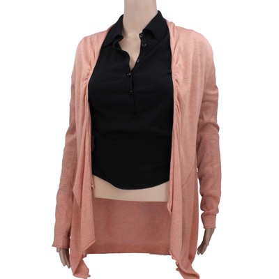 cardigan donna TAVIANI 42 rosa viscosa AN699 Vendite stagionali