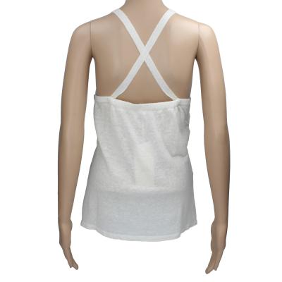 top donna STUDIO-J bianco panna lino AK317 Moda