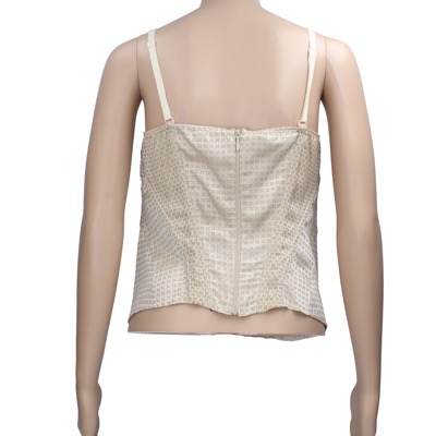 top donna AMULETI 44 beige lino AP14 Italia