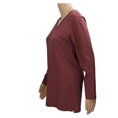 maglia donna GENTRY PORTOFINO viola cotone AM492 Negozi Online
