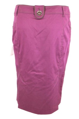 gonna donna MARIELLA ROSATI 42 viola cotone AM325 Fino Al -60%